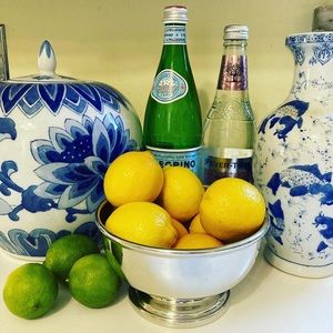 8” Poole silver plate revere bowl entertaining